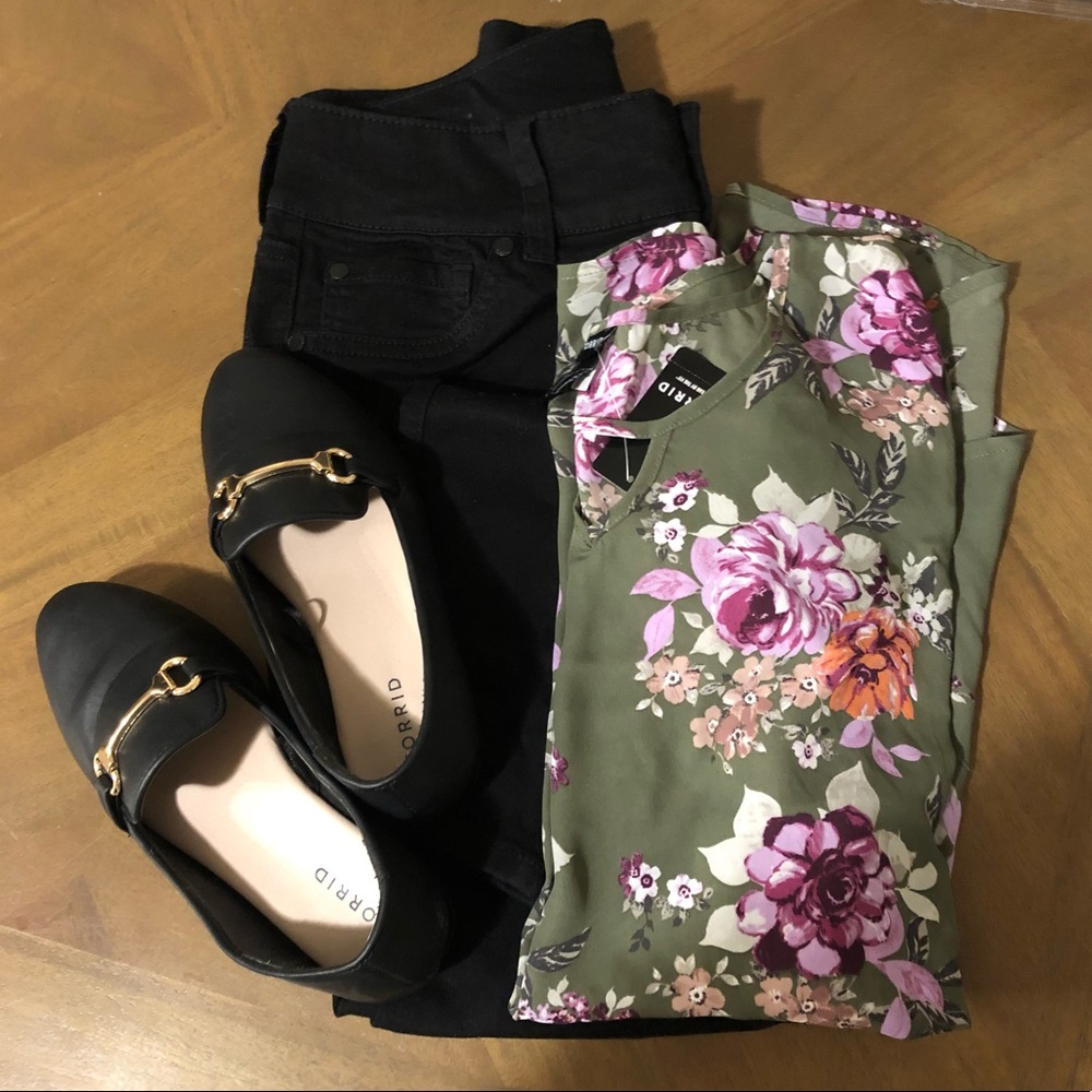 Floral print top